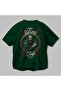 Viking Mythology 12 Back Printed Green Oversize T-Shirt Men Women Cotton Crewneck Tshirt - 3