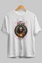 Loke 2 Front Printed White Oversize T-Shirt Men's Women's Cotton Crew Neck T-Shirt