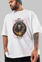 Loke 2 Front Printed White Oversize T-Shirt Men's Women's Cotton Crew Neck T-Shirt - 3