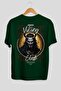 Loke 1 Back Printed Green Oversize T-Shirt Men's Women's Cotton Crew Neck T-Shirt - 2