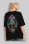 Odin Back Printed Black Oversize T-Shirt Men's Women's Cotton Crew Neck T-Shirt - 4
