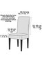 Bamboo Nano Fabric Stretch Fabric Elastic Chair Cover Washable Stretchy Chair Cover Set of 4 - 2
