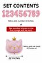 1 Year Old Retro Pink Number Cat Head Foil Balloon Set Party Decoration - 2