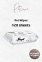 Petcare Pet Wet Towel 60 Sheets X2 Pieces