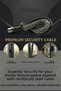 Black Window Lock with 2 Ropes Children's Safety Security Burglar Pimapen PVC Door Baby Lock - 6