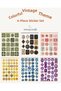6 Sheets Colorful Vintage Themed 12*17 cm Stickers /For Scrapbook, Bullet Journal, Planner