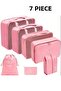 Travel Organizer Suitcase Packing Set Storage Cases, Tote Bag, Portable Luggage 7 Pieces