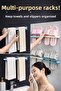 Multi-Purpose Over-The-Door Hanger – Practical Solution for Towels and Slippers - 5