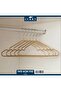 Set of 5 Metal Silicone Coated Clothes Hangers – Non-Slip Durable Hanger Set - 3