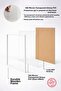 إطار ملصق بإطار خشبي أبيض مقاس 50 × 70 سم، إطار فارغ، WHITE-FRAME-50X70 - 3