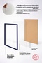 إطار ملصق بإطار خشبي أزرق مقاس 40 × 50 سم، إطار فارغ، BLUE-POSTER-40X50 - 3