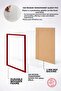 إطار ملصق خشبي أحمر مقاس 20×30 سم، إطار فارغ، إطار أحمر-20×30 - 3