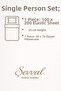 Patterned Cotton Elastic Sheet Set Fully Wrapping Non-Slip Flexible 100X200 Single Size - 2