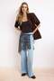Mavi Yüksek Bel 100% Pamuk Wide Leg Geniş Paça Jeans TWOSS26JE00124 - 3