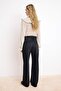Siyah Yüksek Bel Uzun Boy %100 Pamuk Wide Leg Jeans TWOSS26JE00130 - 4