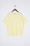 Yellow 100% Cotton Back Printed Oversize Cut Crew Neck Knitted T-Shirt Tbbss24Bf00025 - 7