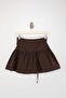 Kahverengi %100 Pamuk Gabardin Süper Mini Etek TWOSS26ET00085 - 6