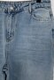 Mavi Paça Kesikli Lastikli Bel %100 Pamuk Non-Stretch Geniş Paça/Wide Leg Jeans TBBSS26CJ00016 - 6