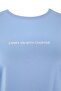 Boyfriend Fit Slogan Baskılı Bisiklet Yaka %100 Pamuk Örme Büyük Beden T-Shirt TBBSS23BF00022 - 5