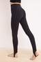 Siyah Füzo Bel Katlamalı Fırçalı Soft Kumaş Spor Tayt THMSS26TY00012