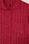 Red Cotton Blend Buttoned Knitwear Blouse Twoss26Bz00294 - 6