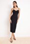 Black Bodycone/Body-Hugging Midi Dress Tprss26El00010 - 2