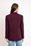 Trendyolmilla Wardrobe Essentials – Mürdüm Cep Detaylı Blazer Ceket | TWOSS26BC00011 - 4