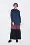 Tunic with Picture Print on the Collar and Skirt 4828