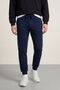 Men's Black-Navy Blue-Anthracite Back Pocket Label Detailed Elastic Leg Regular Fit 3-Piece Sweatpants - 3