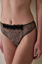 Beige Leopard Print Low Waist Brazilian Panties
