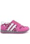 Genuine Leather Fuchsia Glitter Sole Girls' Sports Shoes - 3