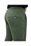 Men's Khaki Zipper Pocket Straight Leg 2 Thread Sweatpants - P601 - 4