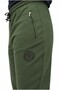 Men's Khaki Zipper Pocket Straight Leg 2 Thread Sweatpants - P601 - 2