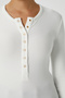 Women's kelly lux touch gold button detail ecru blouse - 3