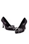 Satin Leather Stone-Embellished Lace-Up High Platform Heel Detailed Women's Evening Shoes 500 - 8