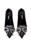 Satin Leather Stone-Embellished Lace-Up High Platform Heel Detailed Women's Evening Shoes 500 - 6
