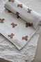 Muslin Coverlet 100% Cotton-White Bear 100X100 cm - 5