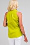 Women's Green Sleeveless Off-Shoulder Lycra Poplin Shirt - 5
