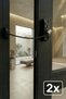Black Window Lock with 2 Ropes Children's Safety Security Burglar Pimapen PVC Door Baby Lock