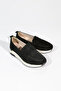 Black Suede Genuine Leather Comfortable Women's Shoes Dgn.P48-1512 - 2