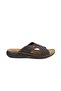 Men's Anatomical Suede Leather Slippers Size 40-45 Brown – Comfortable and Stylish - 3
