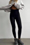 Tights with High Waist and Floral Design Black.8 - 2
