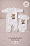 Baby Girl-Boy 6 Piece White Koala Patterned Hospital Release Outfit 100% Cotton 0-3 Months - 3