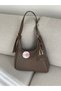 Women's Shoulder Bag with Buckle Detail, Strap and Zipper, Small Wallet En34 Boy22 - 6