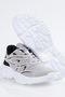 Unisex Gray Thick Phylon Sole Patterned Lace-Up Sneakers - 6