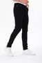 Plain Black Men's Jeans with Lycra - 3