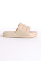 Women's Cream Comfortable Sliced Model Open Front Eva Slippers