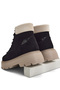 Women's Black Suede Women's Comfortable Fit Short Lace-up Suede Boots - 4