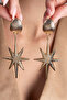 Gold Çağla Şikel Big Star Earrings / Polar Star Earrings - 4