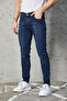 Blue Brown Men's Jeans Slim Fit Relaxed Cut Lycra Nail Jeans - 4